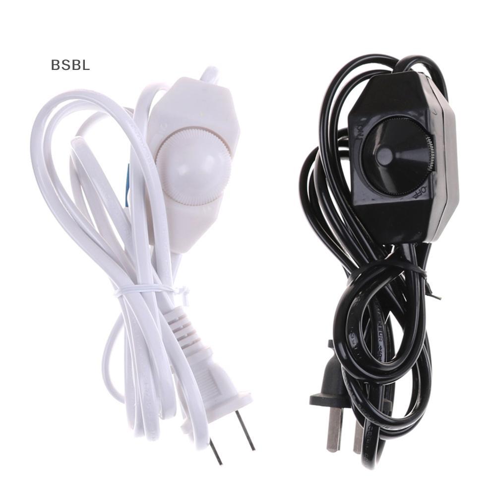 BSBL ใหม่สีขาว/โคมไฟสายไฟ w Dimmer AC 220V/110V US Plug BL