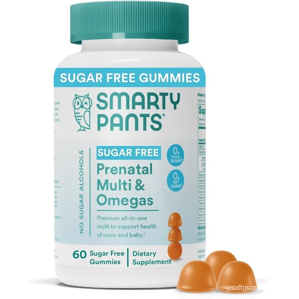 SmartyPants วิตามินก่อนคลอดสําหรับผู้หญิง, กัมมี่วิตามินปราศจากน้ําตาล: Methylfolate, Omega 3 (ALA) 