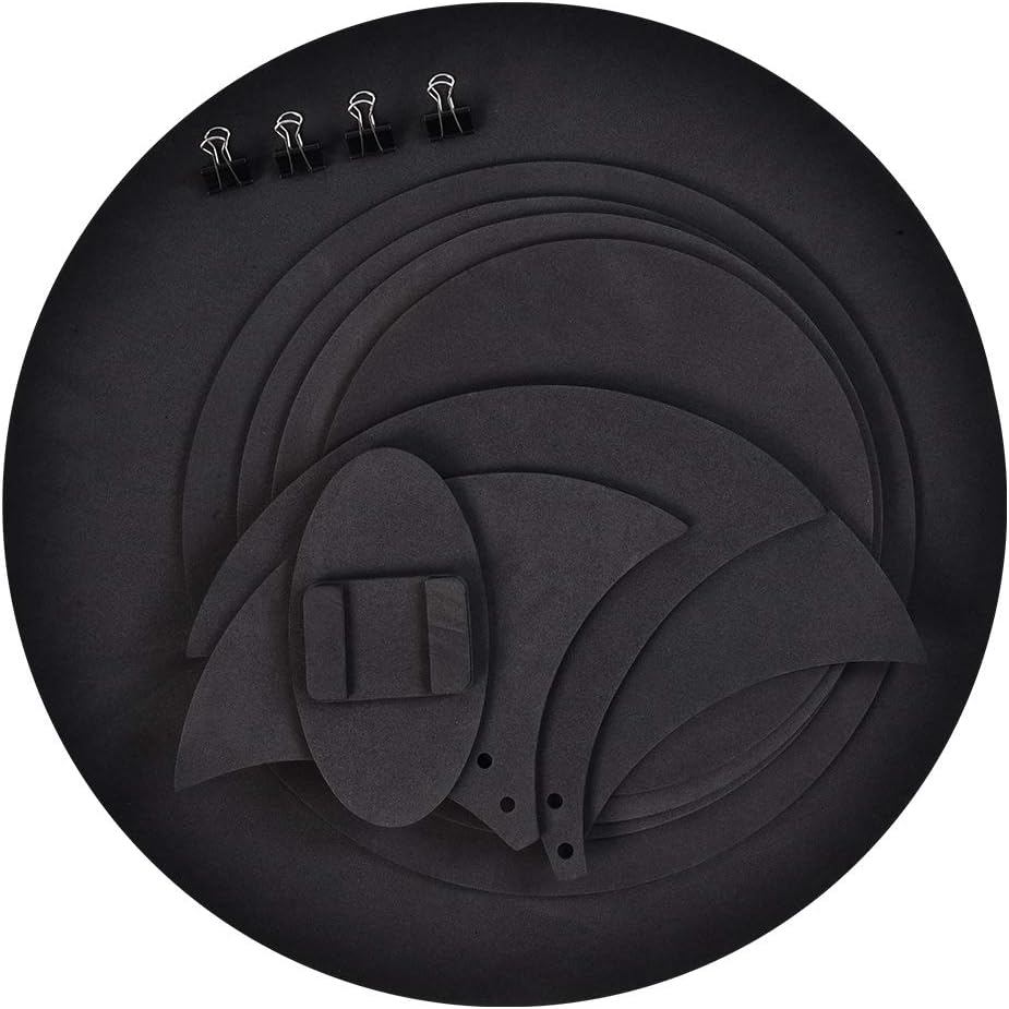 กลอง Pad,Drum Mute Pads,Drum Dampeners,10pcs กลอง Mutes Pads กลอง Silencers Drumming Practice Pad เบ