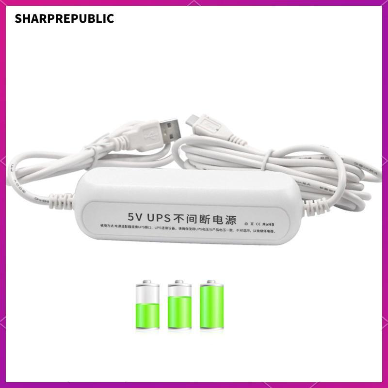 [Sharprepublic] Mini Ups แบตเตอรี่สํารองอเนกประสงค์อะแดปเตอร์ไฟมืออาชีพชาร์จเร็ว