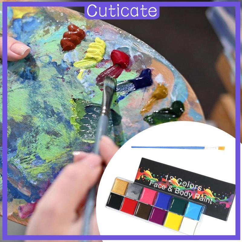 [น่ารัก] Face Body Paint Paint Paint Paint Paint Paint Paint Paint Palette Supplies Face Paint Palet
