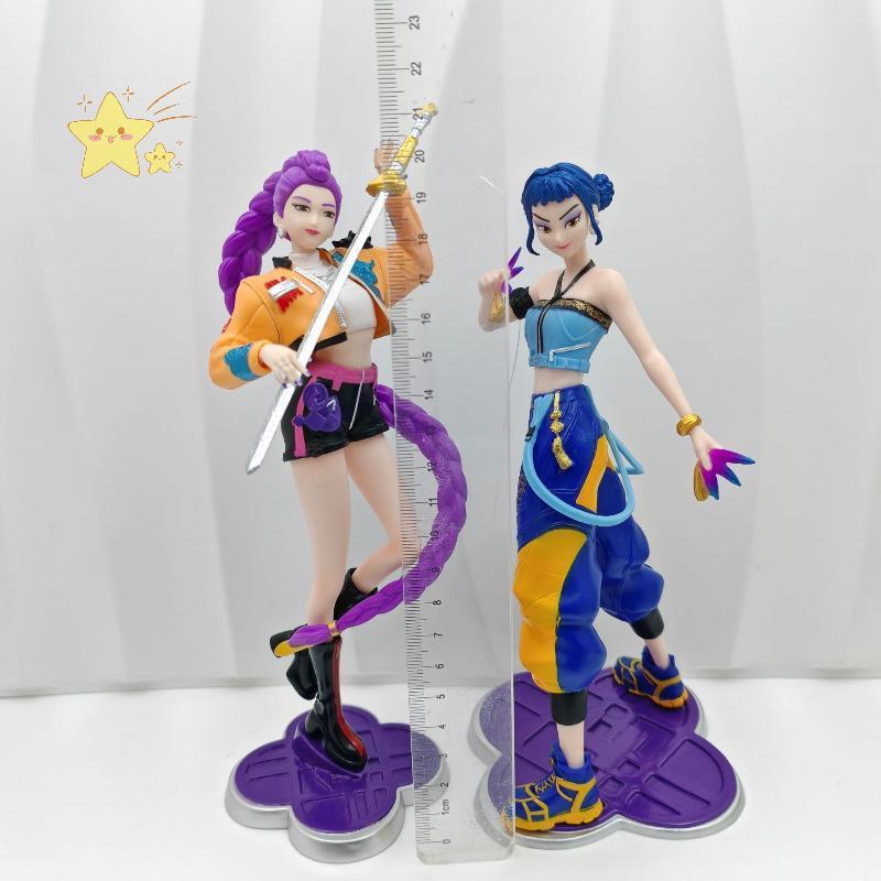 [JBTH] 1 ชิ้นการ์ตูนอุปกรณ์ต่อพ่วงเล่นเกมตกแต่งโต๊ะร้อนอะนิเมะKpop Demon Huntersรูปของเล่นคอลเลกชันตัวเลขชุดของขวัญ [JB]