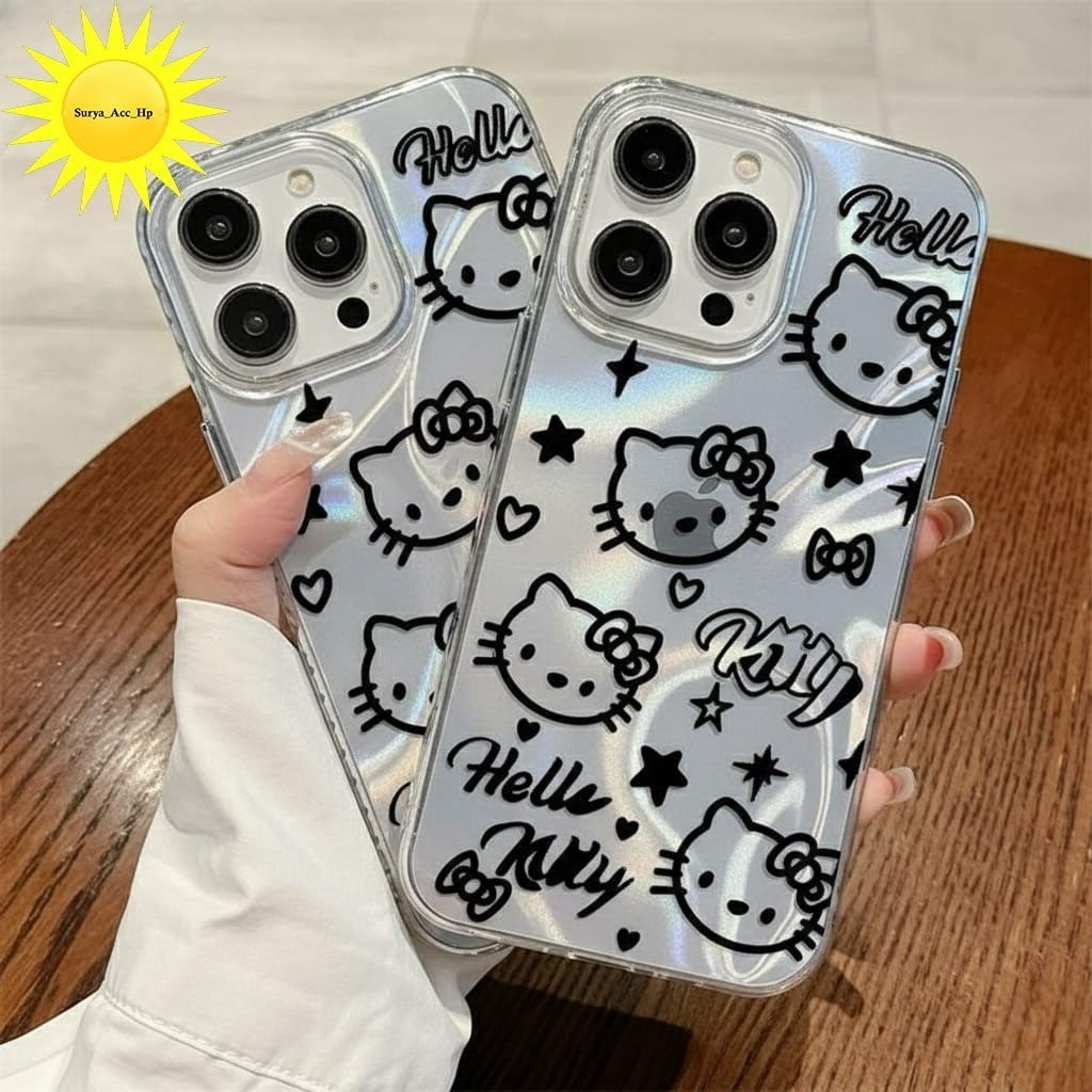 Hardcase Hello Kitty สาวไล่โทนสีสําหรับ Vivo Y01 Y02 Y03 Y04 Y04s Y100 Y12 Y12s Y15 Y15s Y16 Y17 Y17