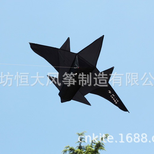 Square Kite Aircraft Carrier J-15 Aircraft Kite 1.7m/2m Black Fighter Kite สนุก10251205