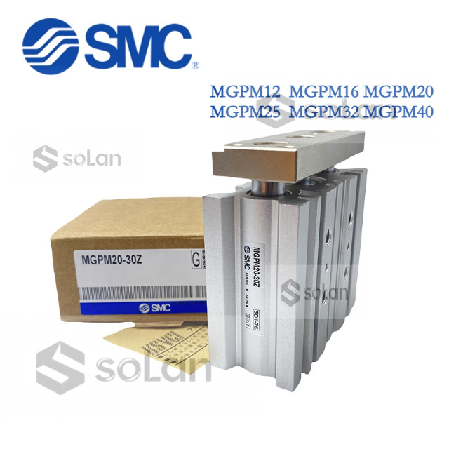 SMC กระบอกสามแกน MGPM12-MGPM16-MGPM20-MGPM25-MGPM32-MGPM40-10-20-30-50-100Z