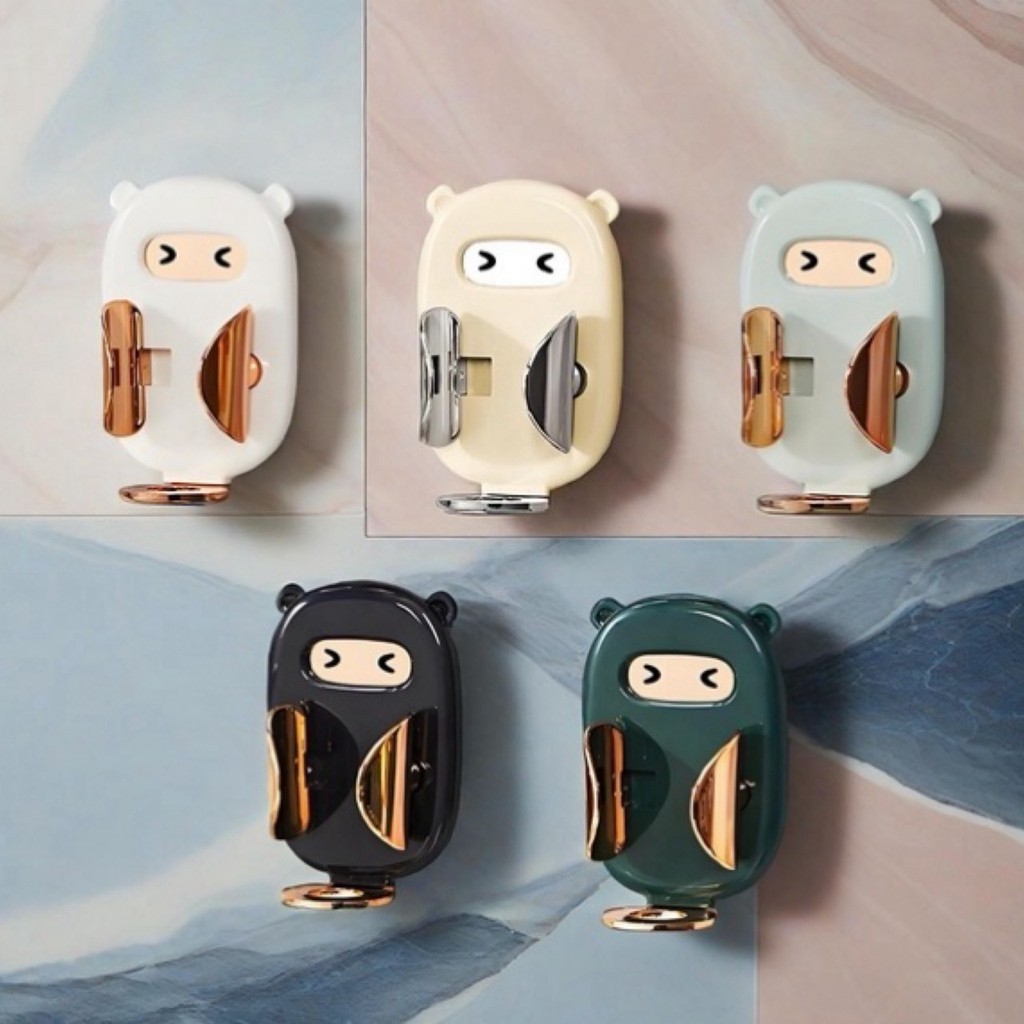 🔺 ที่วางแปรงสีฟัน ไฟฟ้า เก็บแปรงสีฟัน ใส่ แปรงสีฟัน ติดผนัง ไม่เต้องเจาะ แขวนของ เก็บของ ในห้องน้ำ ในครัว 🔺 - รูปที่ 2