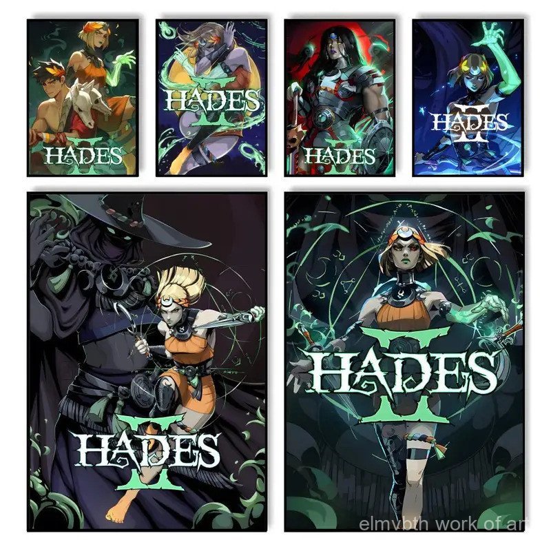 วิดีโอเกม H-Hades II ภาพวาดการประดิษฐ์ตัวอักษรบ้านห้องนอนผ้าใบกันน้ําโปสเตอร์ Unframed Wall Art พิมพ