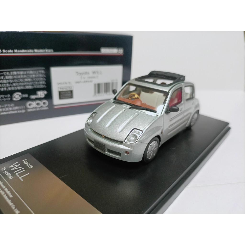Hi Story 1 43 Toyota Retro Light Car Model Toyota Will Vi 2000 Silver