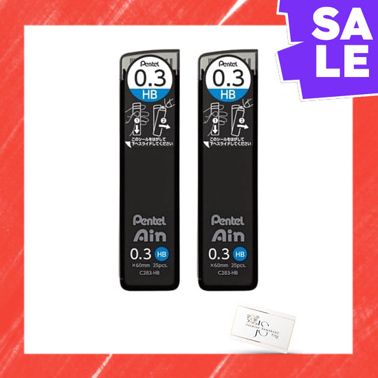 Direct From Japan Pentel Sharpie Refills Eine 0.3mm C283 HB [Bulk buy, 2 refills] hb 0.3 Jasmine Sym