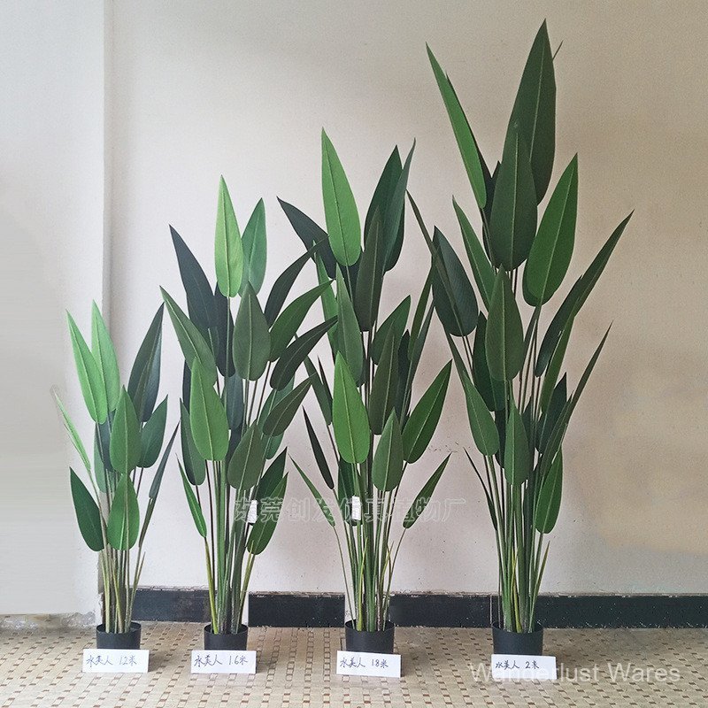 จําลองพืชเขตร้อน Mochizuru Orchid ประดิษฐ์พลาสติกขนาดใหญ่ Tree Traveler Banana ในร่มจัดดอกไม้ Dead T