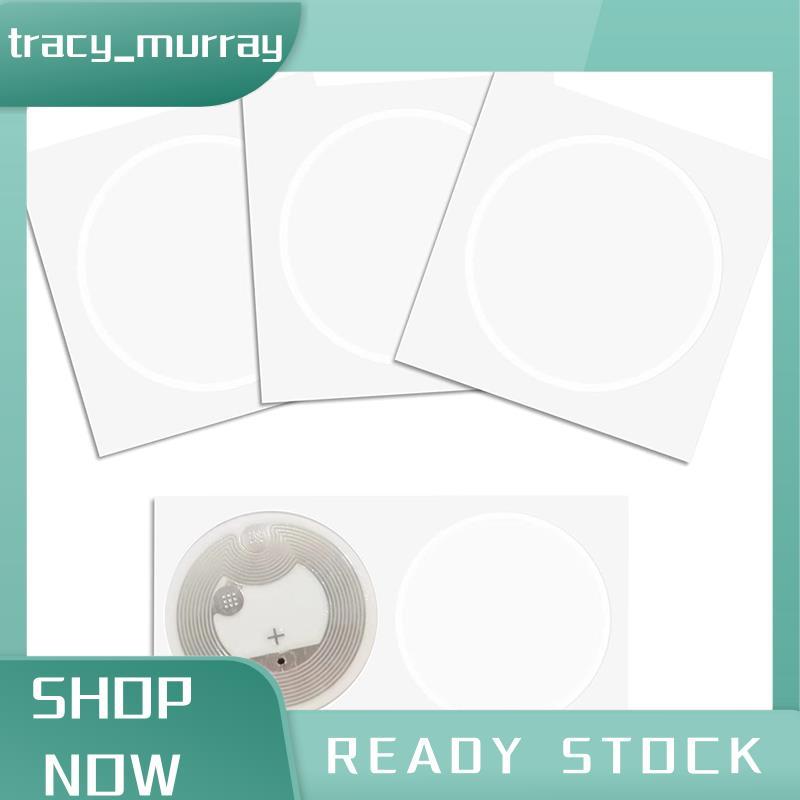 tracy_murray 100 ชิ้น Ntag216 สติกเกอร์ Ntag216 แท็ก 216 แท็ก Ntag216 การ์ด 13.56Mhz แท็กสติกเกอร์ 8
