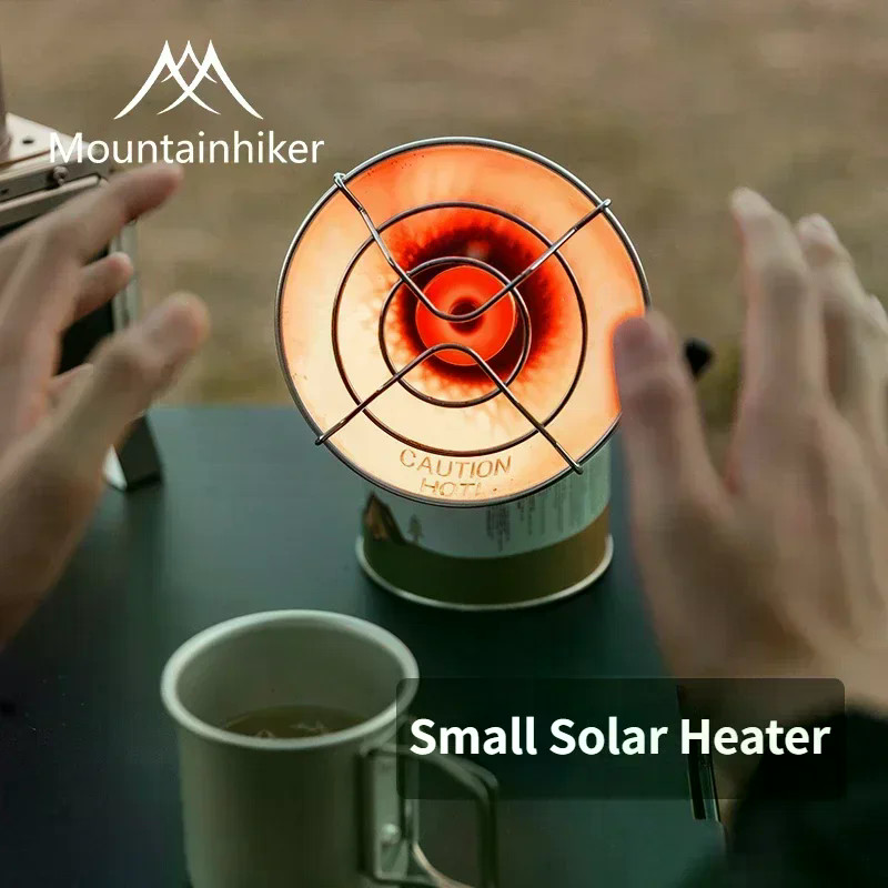 MOUNTAINHIKER แบบพกพา Mini Sun แก๊สความร้อนเตาพลังงานแสงอาทิตย์เครื่องทําความร้อนกลางแจ้ง Camping เครื่องทําความร้อนเตาอบ Mini แก๊สขนาดเล็ก Sun อุ่น Butane