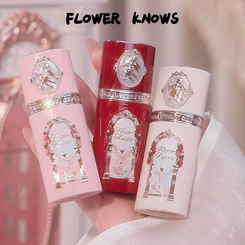 FLOWER KNOWS Blush Strawberry Cupid Series Liquid Blush Brighten Contouring สีผิวกระจ่างใสอเนกประสงค์ Blush เริ่มต้น Face แต่งหน้า