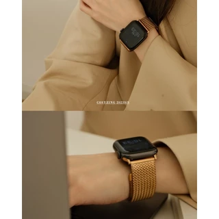 22 มม.หรูหราข้าวสาลีสแตนเลสนาฬิกาโลหะสําหรับ Xiaomi Redmi นาฬิกา 6 5 3 Active/Lite นาฬิกา 5 4 สายคล้องคอ for22 มม.หนัง Simple