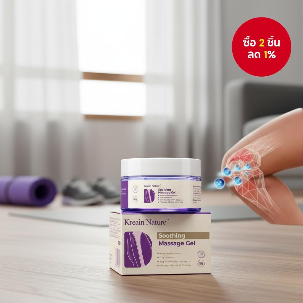 เจลบรรเทาอาการปวด 100 กรัม – นวดเพื่อผ่อนคลายข้อต่อและกล้ามเนื้อ