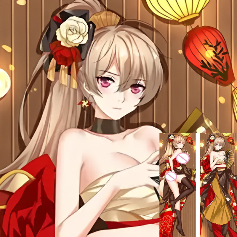 MNF Jean Bart Body หมอน Peakin Dakimakura อะนิเมะ Azur Lane คอสเพลย์ปลอกหมอนเตียง Sleep Hing เบาะ