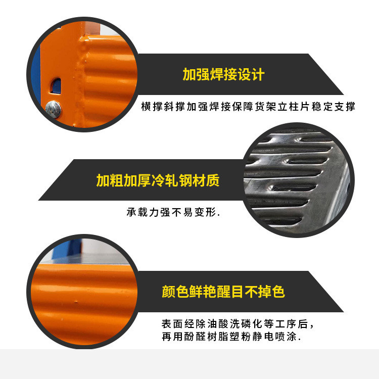 Golden Warehouse 300KG Foshan Factory Warehouse Light Medium Storage Rack Multi-Layer Multifunctiona