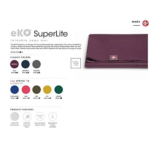เสื่อโยคะ Manduka eKO SuperLite Travel Mat 1.5 มม รุ่น 136013080 / 136013-87 thumbnail 5