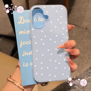 สำหรับ IPhone 17 13 AIR 11 15 16 12 14 Pro Max XS XR X Max 7 14 16 Plus ดอกไม้สีขาวขนาดเล็ก 2 in 1 ผิวเจลลี่รู้สึกกรณี