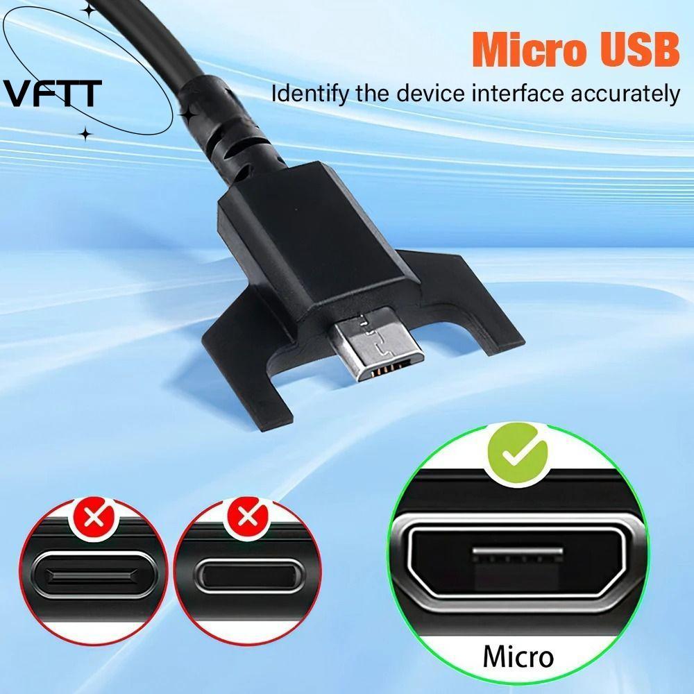 สายไฟเมาส์ VFTT, สายชาร์จเมาส์สากล 5V 1A, USB A ถึง Micro Fast CHARGING สายชาร์จสําหรับ G /GPWGPX/G4