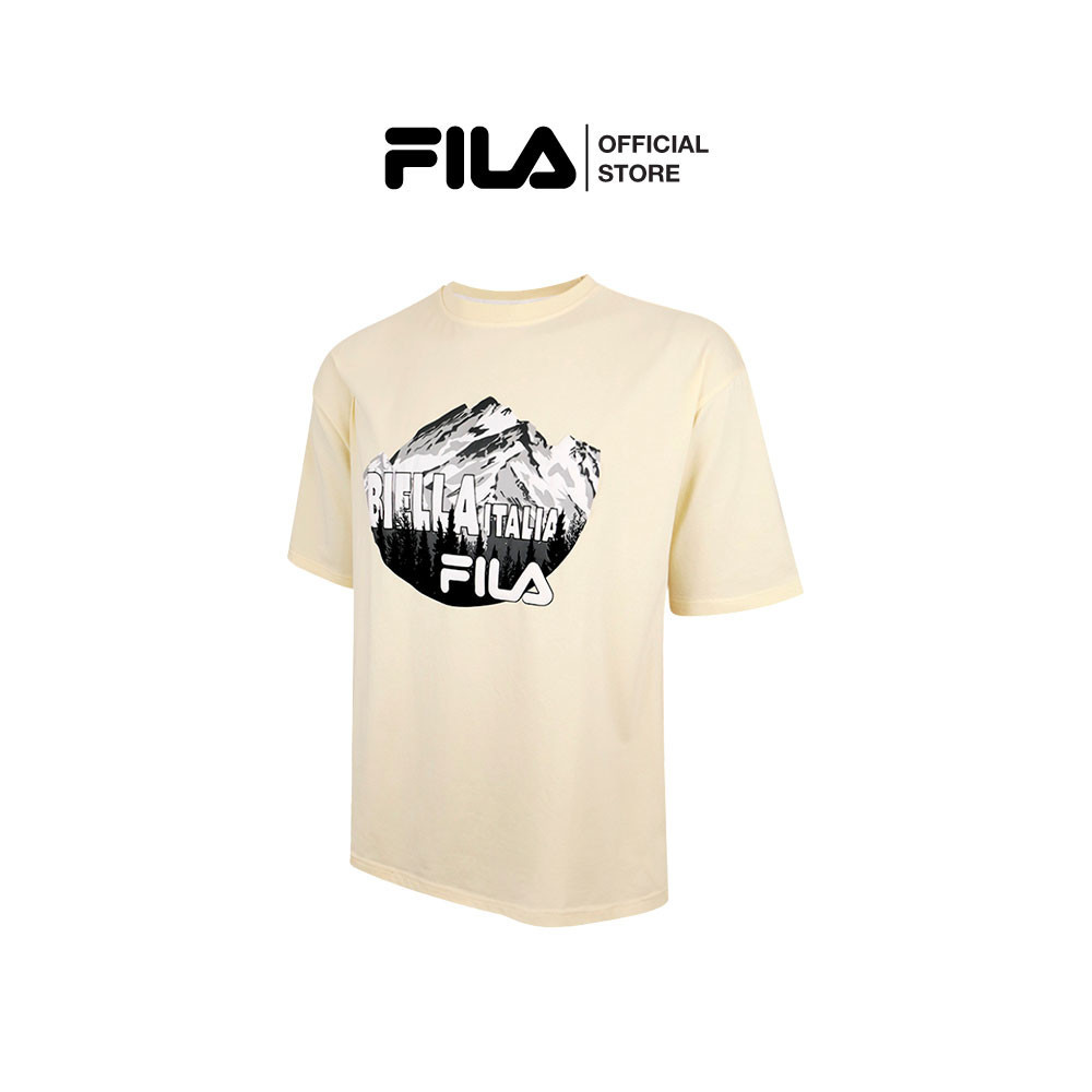 FILA เสื้อยืดผู้ใหญ่ URBAN รุ่น TSA241004U - สีเบจ