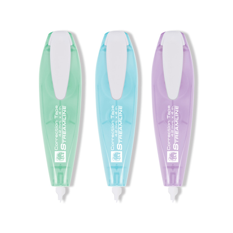 ELEPHANT เทปลบคำผิด Streamline คละสี ขนาด 4.2 มม. x 4ม.