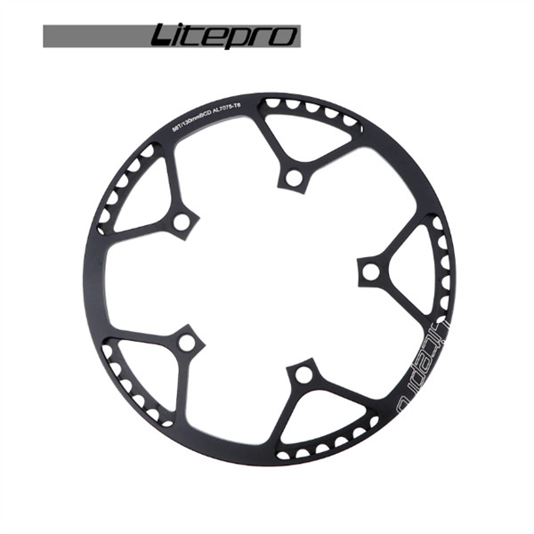 สเตอร์ Litepro พร้อมตัวหยุดโซ่-130BCD-AL7075 T6 - 56T/ 58T สําหรับรถสปอร์ต