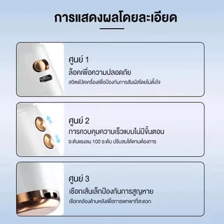 N68พัดลมมือถือ พัดลมพกพา พัดลมเทอร์โบความเร็วสูง ปรับได้ 100ระดับ พัดลมชาร์จ USBพัดลมจอแสดงผล LED 3000mAhทํางานเงียบ