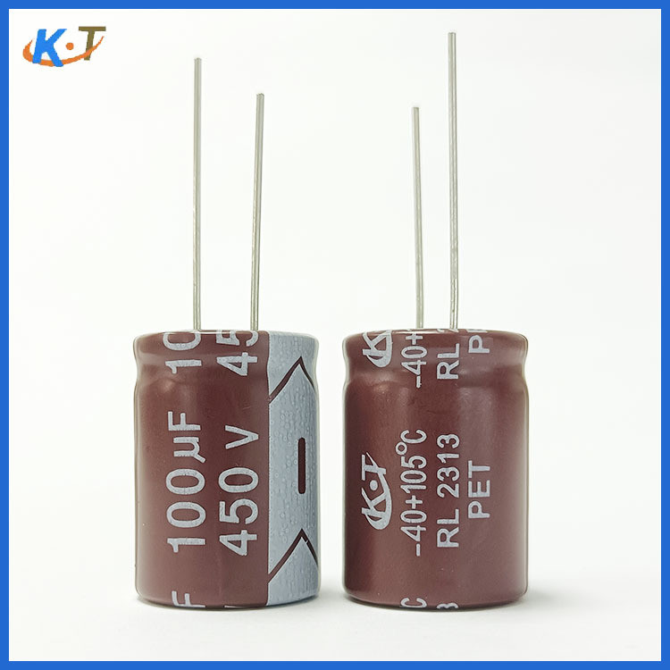 ยี่ห้อ Power Capacitor 450v100uf Electrolytic Capacitor 100uf450v ตัวเก็บประจุอลูมิเนียมอิเล็กโทรลีต