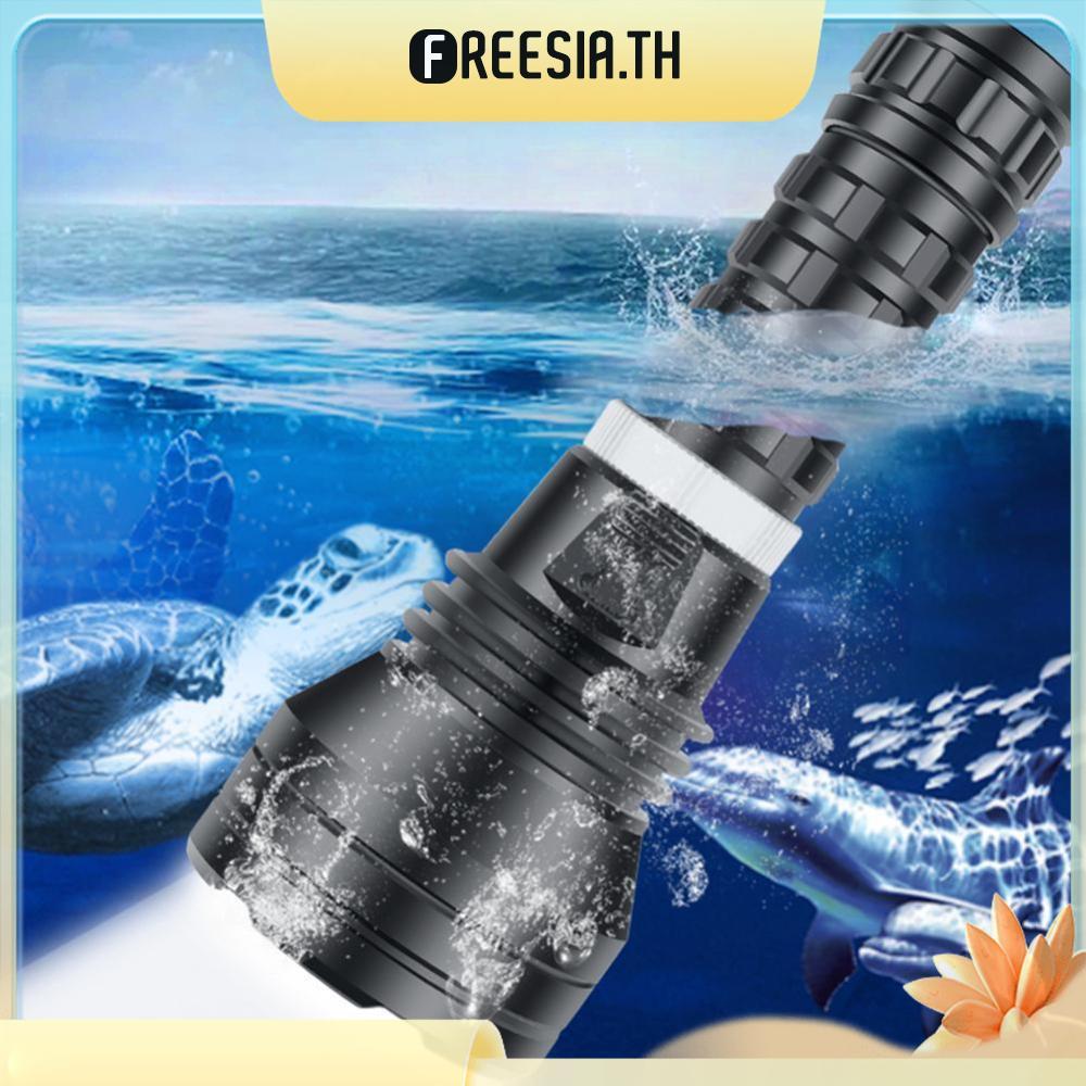 ไฟฉายดําน้ํา LED XHP70 สว่างเป็นพิเศษ พกพาสะดวก