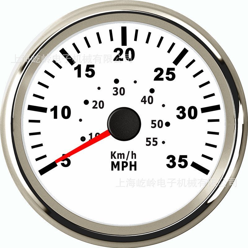 65MPH 55MPH Universal นิวเมติกความดัน Speedometer 35MPH 85 มม.เรือดัดแปลงเครื่องมือตัวชี้ YDFE