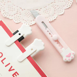 คัตเตอร์ มีดคัตเตอร์ คัตเตอร์จิ๋ว มินิ ใบมีดคม สีแคนดี้ เครื่องเขียน Cutter
