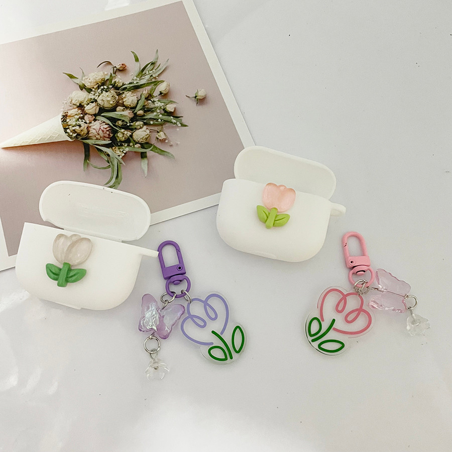 ดอกไม้หูฟังสําหรับ EarFun Air 2 NC/Air Mini 2/คลิปซิลิโคนกันกระแทกกล่องได้ยินสําหรับ Earfun Air Mini