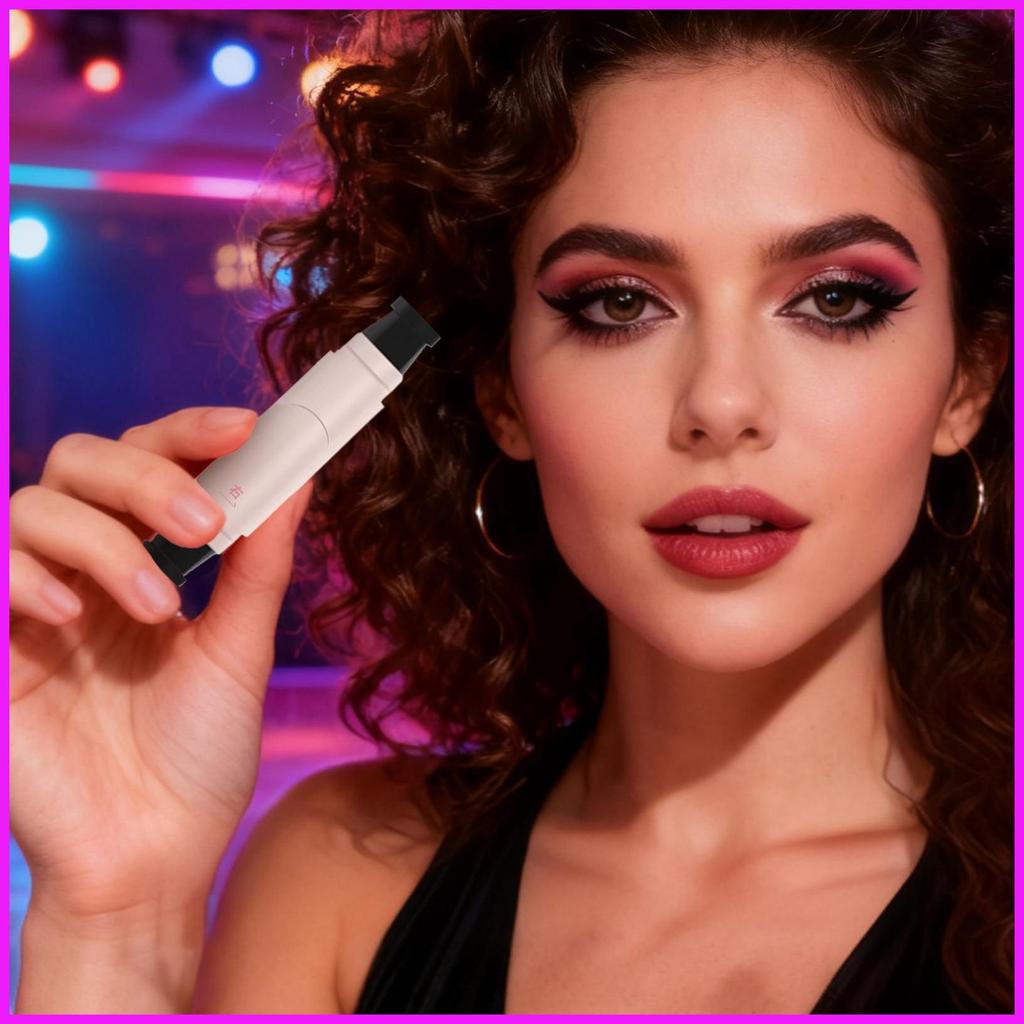 พับ Eye Liner Wing Stamp ยาวนานอุปกรณ์แต่งหน้า Sweatproof Eye Liner แสตมป์สําหรับผู้หญิงสาวสุภาพสตรี