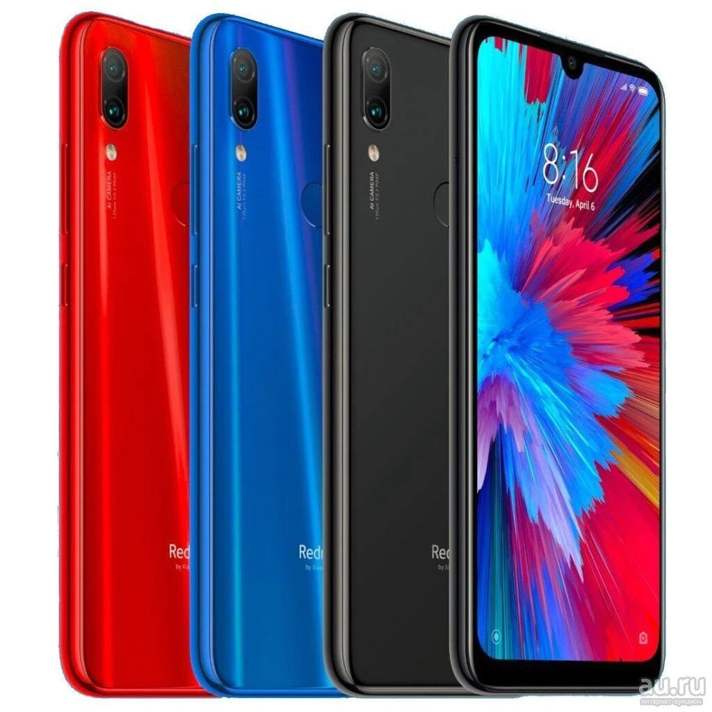 สมาร์ทโฟน Xiaomi Redmi Note 7 Snapdragon 660 AIE Android 95% โทรศัพท์มือถือกล้อง 48.0MP ใหม่ thumbnail 3