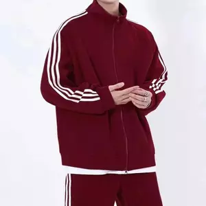 Trendy.Man เสื้อแจ็คเก็ตกันหนาวแขนยาวมีซิป S-5XL