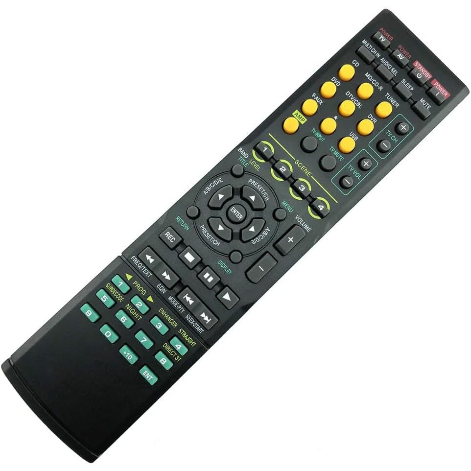 รีโมทคอนโทรลสากลสําหรับ RAV283 WN05810 สําหรับ Yamaha AV284 RAV285 RX-V663 HTR-6130 RX-V363BL RX-V36