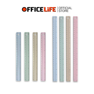 Dilok (ดิลก) ไม้บรรทัดสีอลูมิเนียม ไม้บรรทัด รุ่น DR005 / DR006 ขนาด 20 / 30 cm. ( 1 ชิ้น / คละสี )