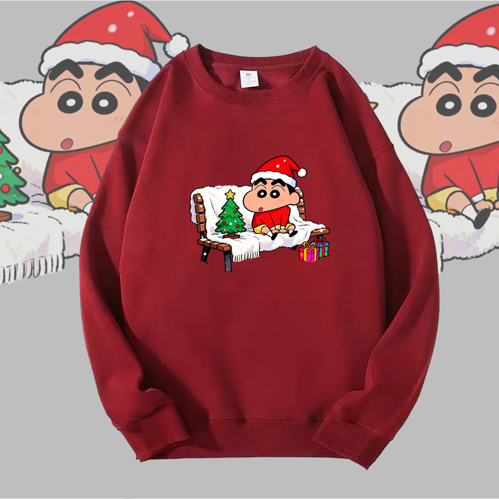 🌱 [Fanfei Shop] สเวตเตอร์ Champion Merry Christmas สีแดง สั่งเลย! มีพร้อมส่ง จ่ายปลายทาง (COD)