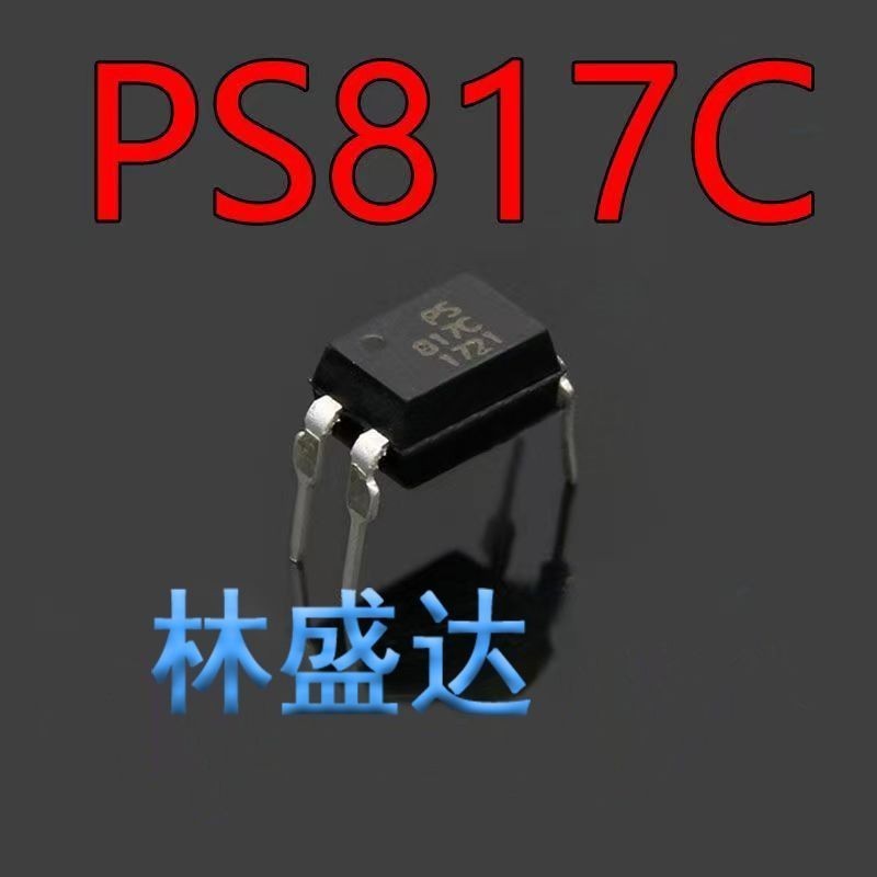 P PS817C DIP-4 Optocoupler Photocoupler Isolator 817 ชิป Optocoupler