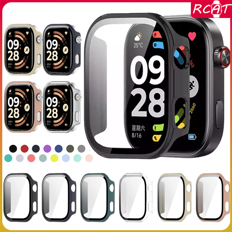 เคส PC กระจกนิรภัย ปกป้องรอบด้าน for Redmi Watch 6 / 5 / 4 เคสปกป้องหน้าจอ for Smartwatch Redmi Watch 6 / 5 / 4