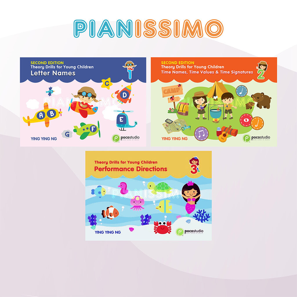Poco Theory Drills for Young Children Letter Names Time Names Performance Directions