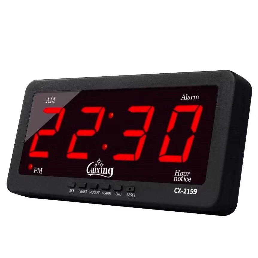 LED perpetual  CX-2158 ตัวหนังสือสีแดง นาฬิกาดิจิตอล สามารถตั้งปลุกได้