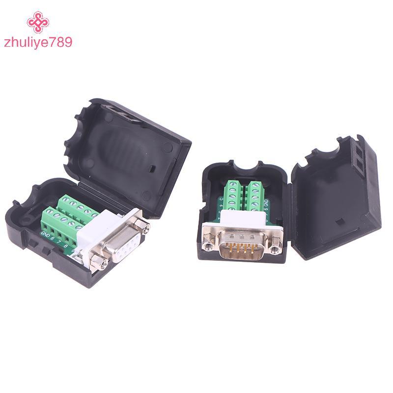 <zhuliye789>DB9 Serialอะแดปเตอร์RS232/485/422 Connectorชายหญิง9 Pin Breakout Terminalsเชื่อมต่อ21-24