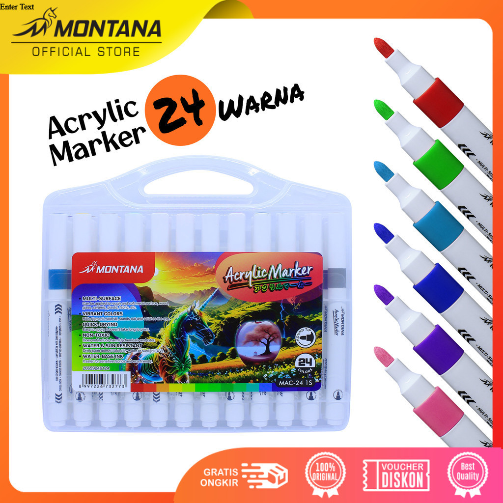 MONTANA Acrylic Marker 24 สี MAC-24 1S