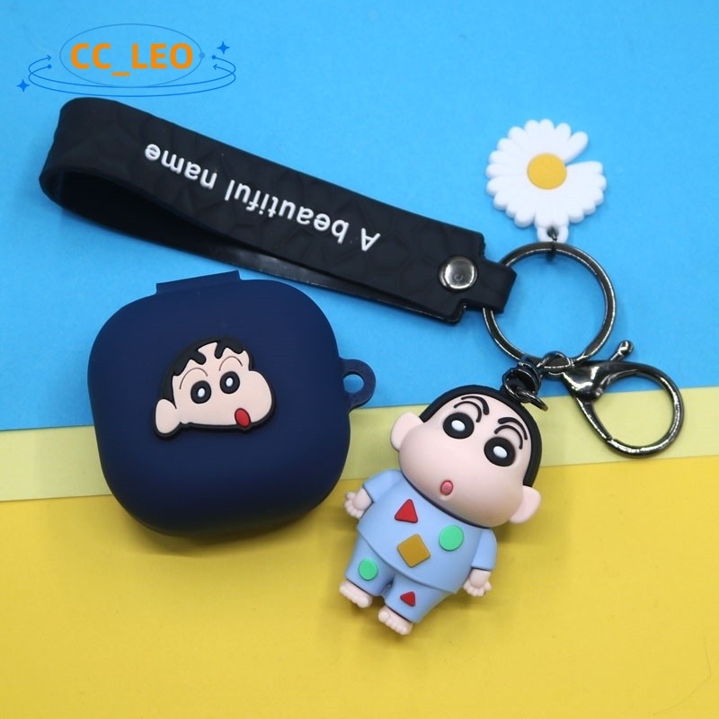 for Anker Soundcore R60i NC Case Cartoon Crayon Shin-chan Keychain Pendant Cute Soundcore P31i Silic