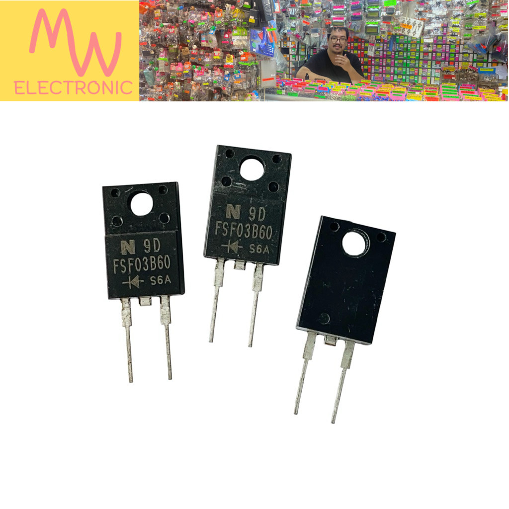 Diode FSF03B60 (ราคาต่อ 1 ชิ้น) Fast ไดโอด 2ขา 3A 600V มีสินค้าพร้อมส่งในไทย