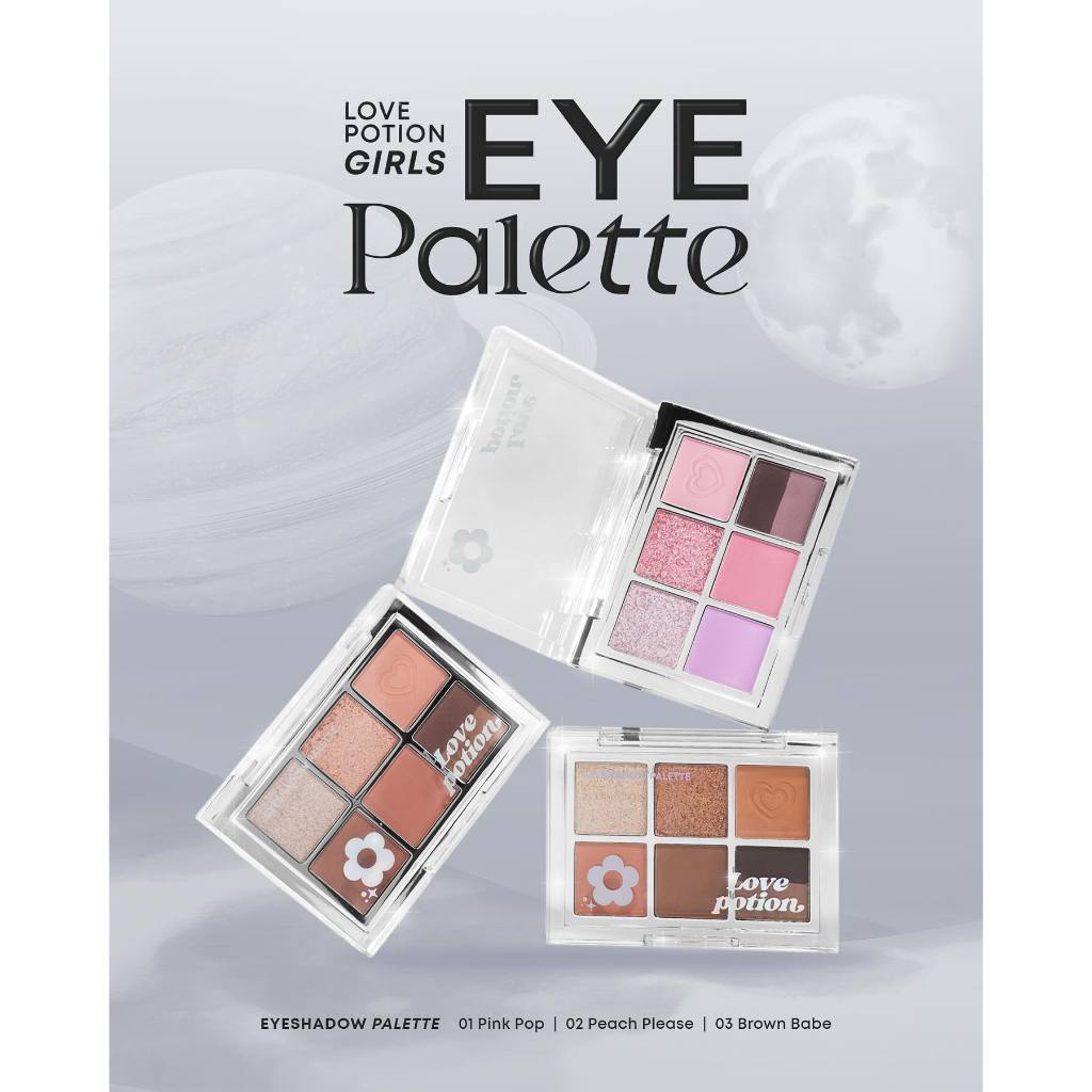 LOVE POTION GIRLS EYESHADOW PALETTE เลิฟ โพชัน เกิร์ลส์ อายแชโดว์ พาเลตต์