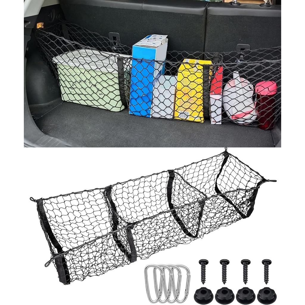 Cargo Net,Cargo Net for SUV,Truck Bed Organizer,Car Accessories Automotive Cargo Nets,3 Pocket Truck