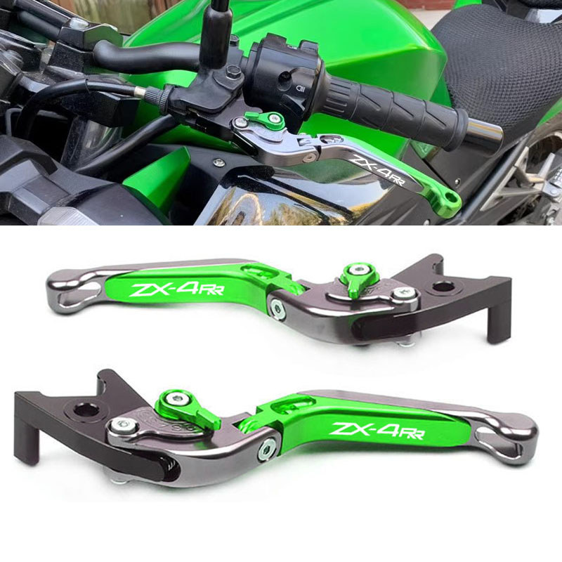 สําหรับ KAWASAKI NINJA ZX4RR ZX-4RR ZX 4RR 2023-2024 ZX4RR zx 4rr รถจักรยานยนต์ CNC พับคลัทช์เบรค Le